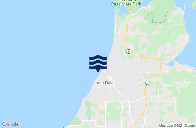 Mappa delle maree di Ault Field, United States