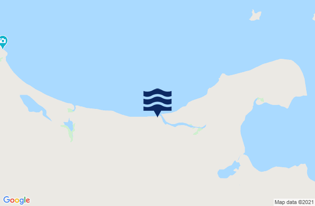 Mappa delle maree di Aurari Bay, Australia