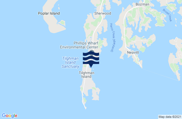 Mappa delle maree di Avalon (Dogwood Harbor), United States