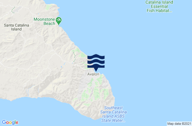 Mappa delle maree di Avalon Santa Catalina Island, United States