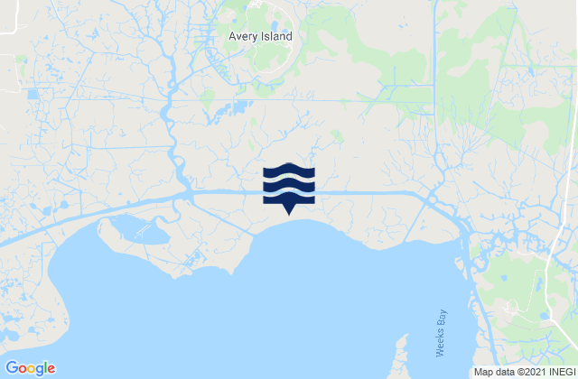 Mappa delle maree di Avery Island, United States