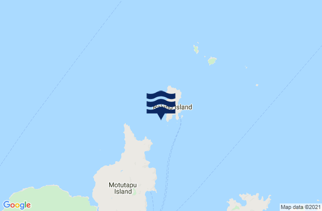 Mappa delle maree di Awash Rock, New Zealand