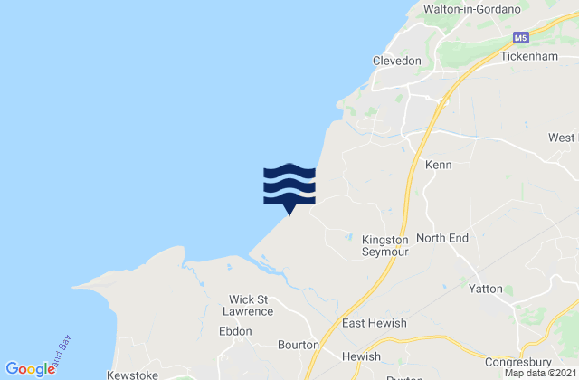 Mappa delle maree di Axbridge, United Kingdom