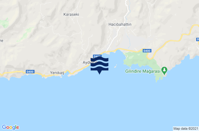 Mappa delle maree di Aydıncık, Turkey