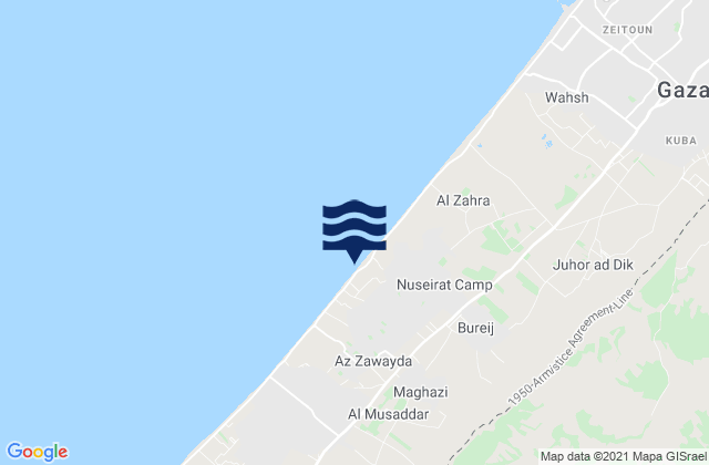 Mappa delle maree di Az Zuwāydah, Palestinian Territory
