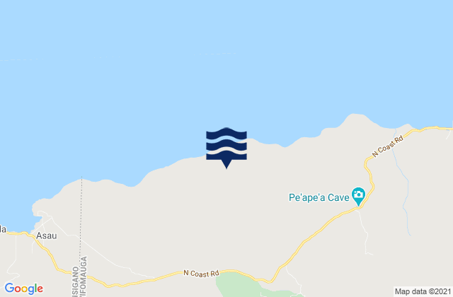 Mappa delle maree di A’opo, Samoa