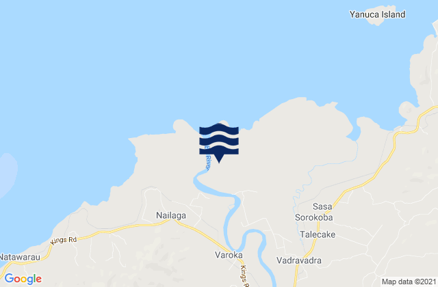 Mappa delle maree di Ba, Fiji