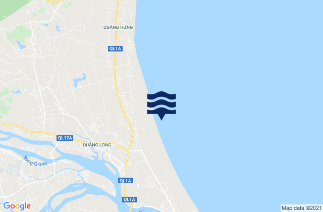 Mappa delle maree di Ba Đồn, Vietnam
