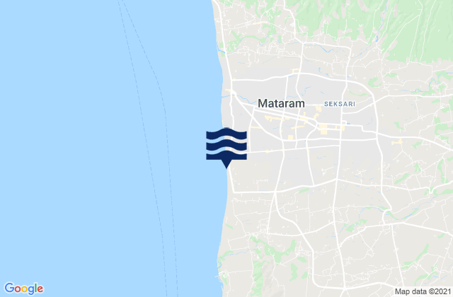 Mappa delle maree di Babakan Barat, Indonesia
