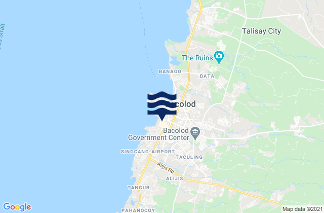 Mappa delle maree di Bacolod City, Philippines