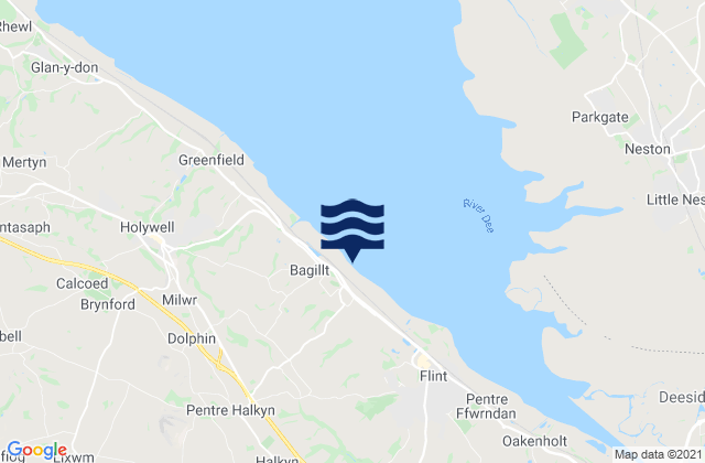 Mappa delle maree di Bagillt, United Kingdom