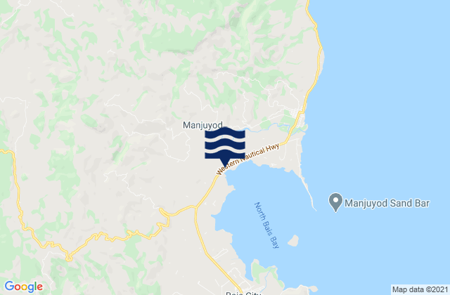 Mappa delle maree di Bagtic, Philippines
