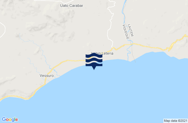 Mappa delle maree di Baguia, Timor Leste