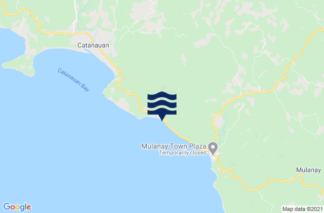 Mappa delle maree di Bagupaye, Philippines