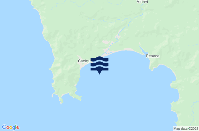 Mappa delle maree di Bahia Cupica, Colombia