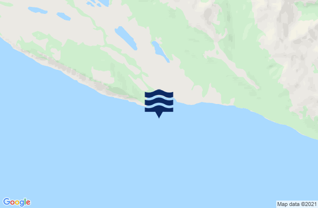 Mappa delle maree di Bahia Wood, Chile