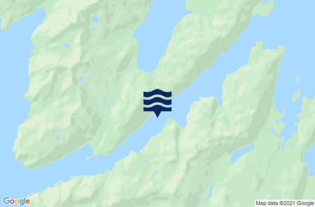 Mappa delle maree di Bainbridge Pass, United States
