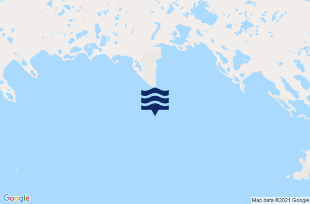 Mappa delle maree di Baird Bay, Canada