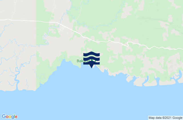 Mappa delle maree di Bakapit (Darvel Bay), Malaysia