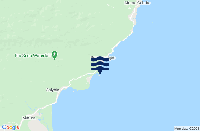 Mappa delle maree di Balandra, Trinidad and Tobago
