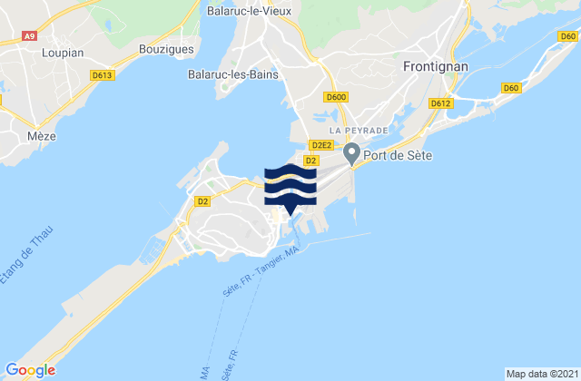 Mappa delle maree di Balaruc-les-Bains, France
