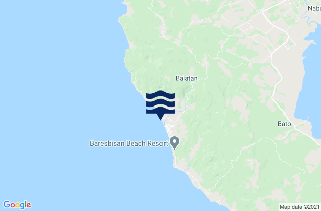 Mappa delle maree di Balatan, Philippines