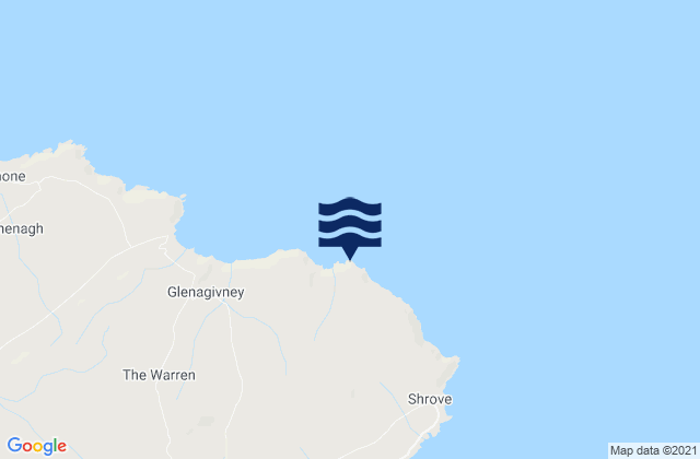 Mappa delle maree di Balbane Head, Ireland