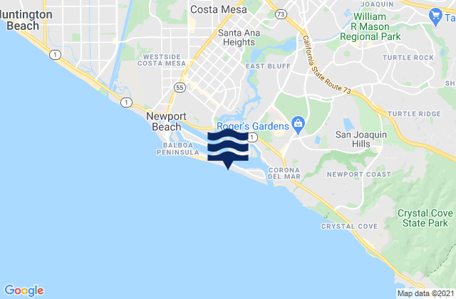 Mappa delle maree di Balboa Pier (Newport Beach), United States