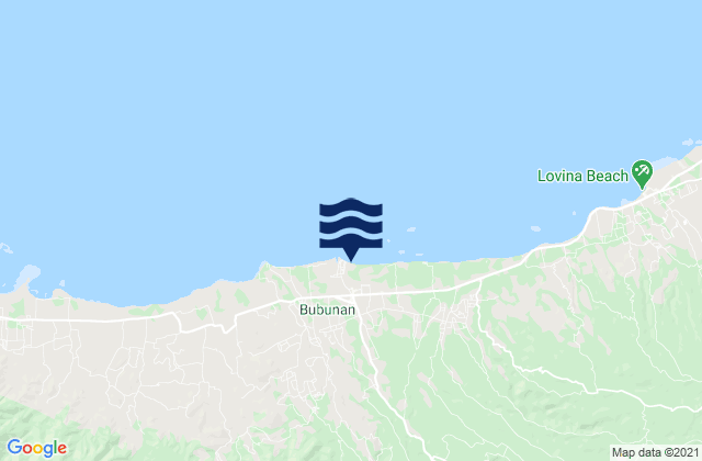 Mappa delle maree di Baleagung, Indonesia