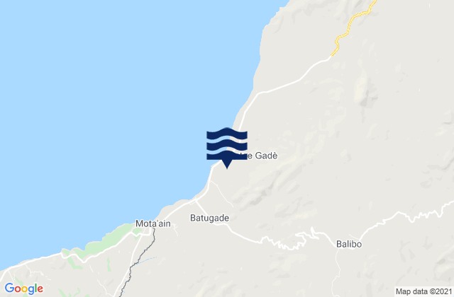 Mappa delle maree di Balibo, Timor Leste