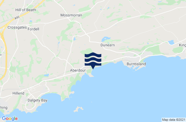 Mappa delle maree di Ballingry, United Kingdom