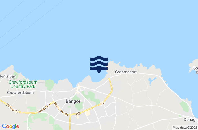Mappa delle maree di Ballyholme Bay, United Kingdom