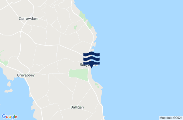 Mappa delle maree di Ballywalter Beach, United Kingdom
