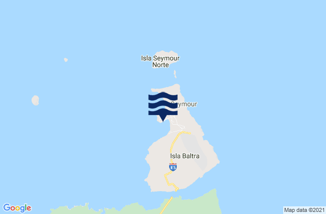 Mappa delle maree di Baltra (Galapagos Is.), Ecuador