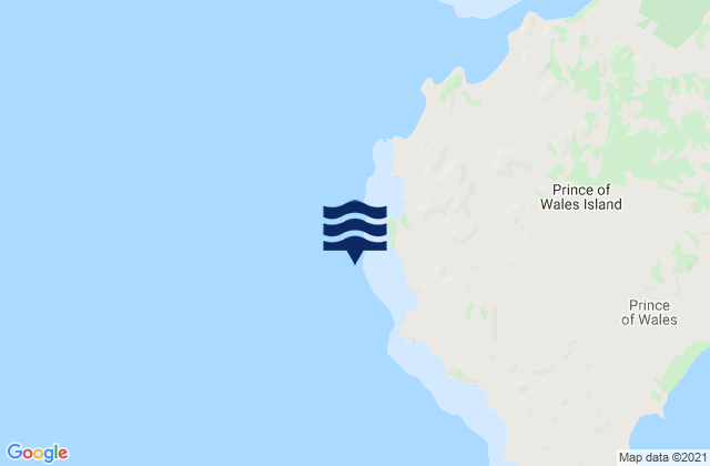 Mappa delle maree di Bampfield Head, Australia
