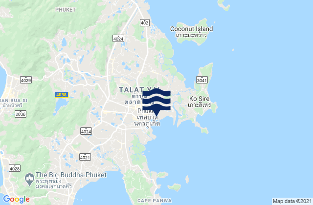 Mappa delle maree di Ban Talat Nua, Thailand