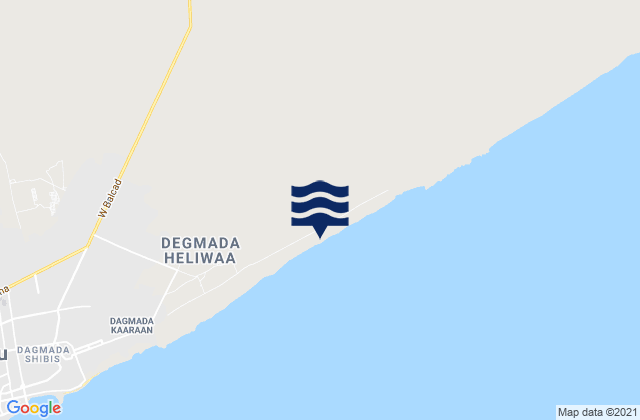 Mappa delle maree di Banadir, Somalia