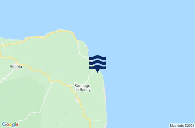 Mappa delle maree di Baney, Equatorial Guinea