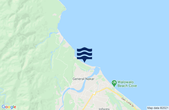 Mappa delle maree di Banugao, Philippines
