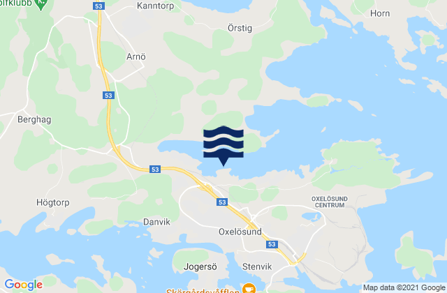 Mappa delle maree di Bara, Sweden