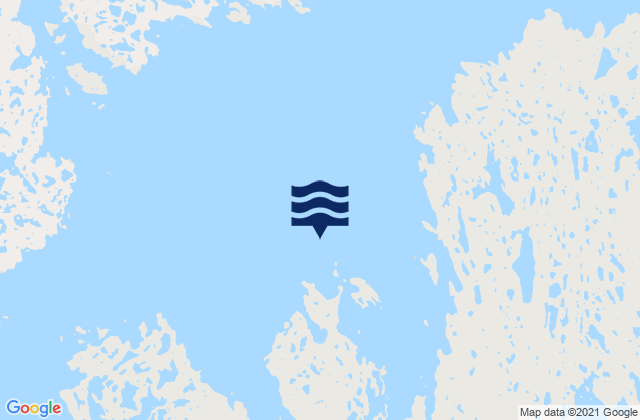 Mappa delle maree di Barbour Bay, Canada