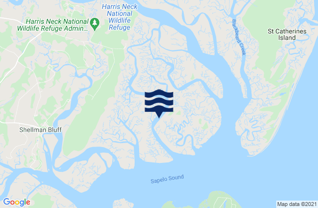 Mappa delle maree di Barbour Island Barbour Island River, United States