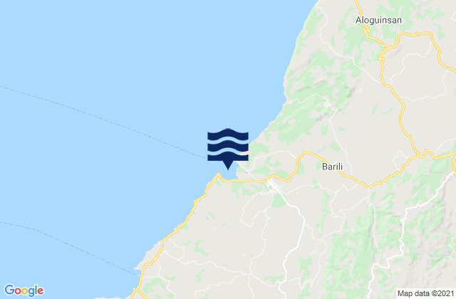Mappa delle maree di Barili Bay, Philippines