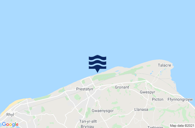 Mappa delle maree di Barkby Beach, United Kingdom