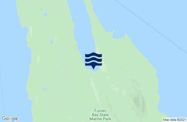 Mappa delle maree di Barlow Cove Mansfield Peninsula, United States