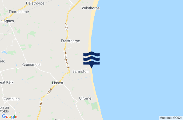 Mappa delle maree di Barmston Beach, United Kingdom