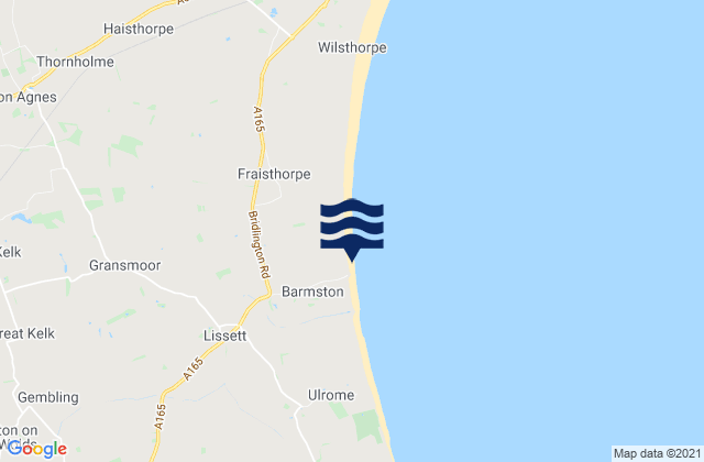 Mappa delle maree di Barmston, United Kingdom