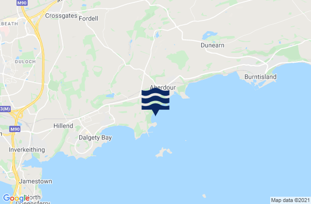 Mappa delle maree di Barnhill Bay, United Kingdom