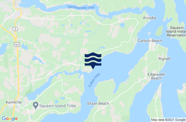 Mappa delle maree di Barron Point Little Snookum Inlet Entrance, United States