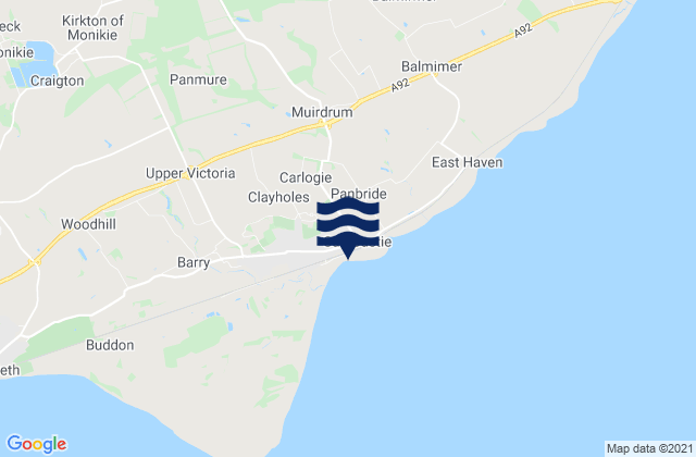 Mappa delle maree di Barry Sands Beach, United Kingdom